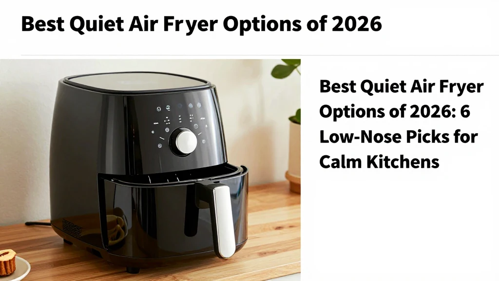 AI-generated illustration for Best Quiet Air Fryer Options of 2026: 6 Low-Noise Picks for Calm Kitchens: How to Choose the Best Quiet Air Fryer for Your Countertop